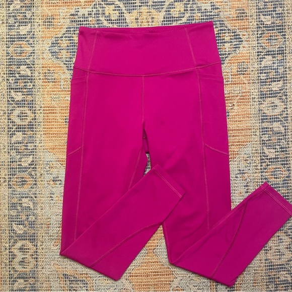 Victoria’s Secret High Waist Incredible Essential 7/8 Legging Sz 6 Pink/Fuchsia - Picture 1 of 7